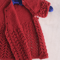 Cupcake Cardi PDF Lace Baby Cardigan Knitting Pattern