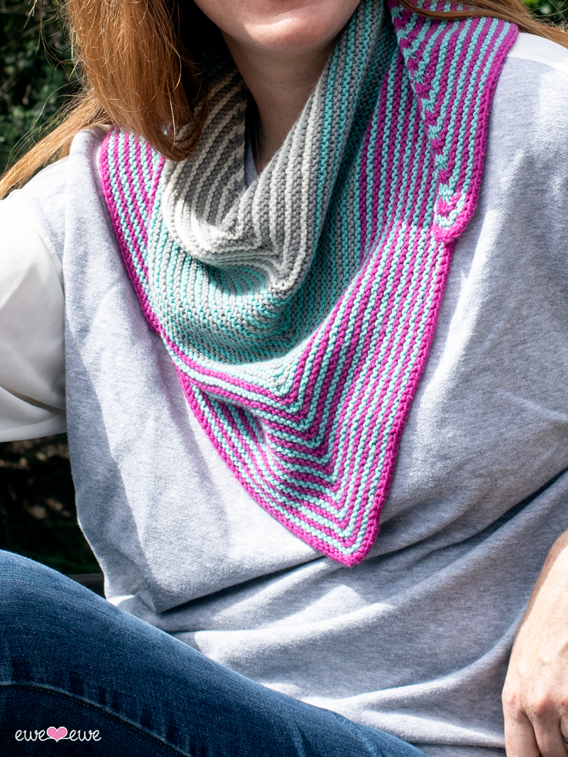 Rocket Pop Shawl PDF Easy Knitting Pattern