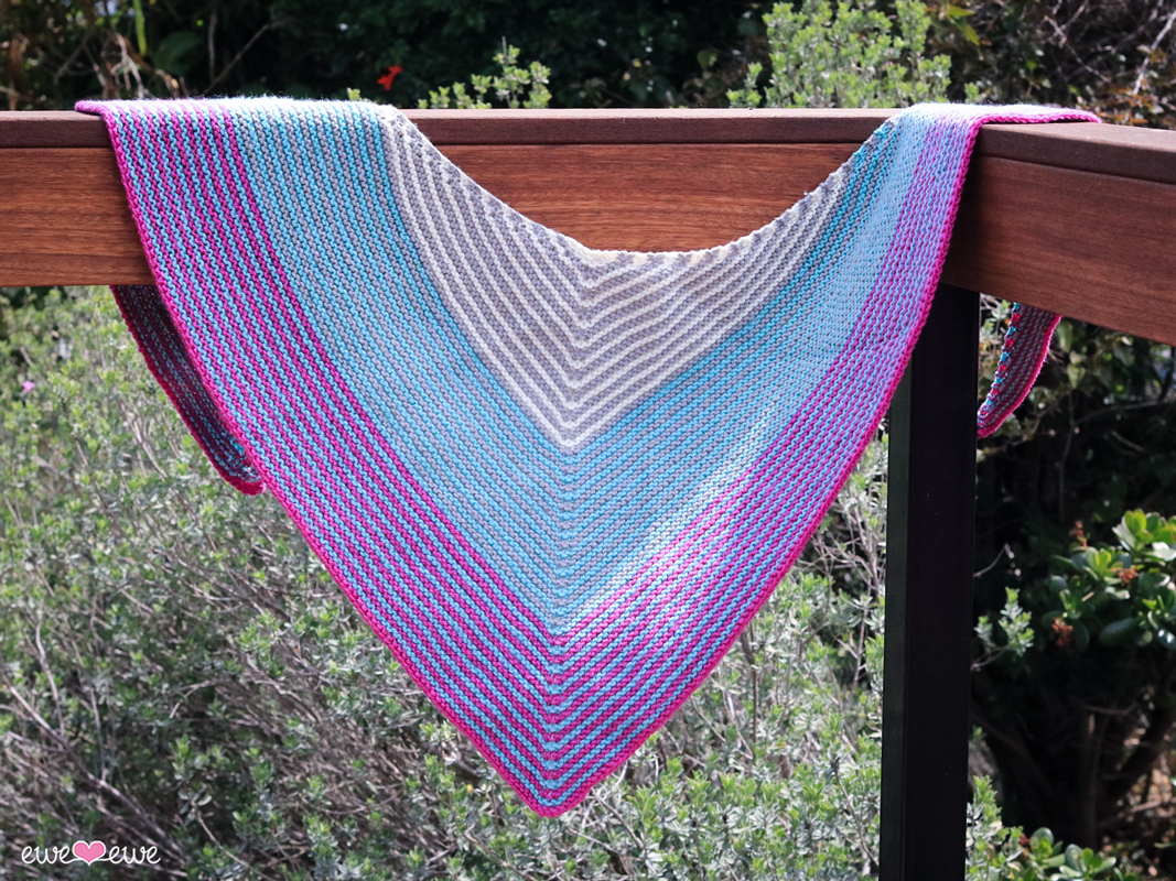 Rocket Pop Shawl PDF Easy Knitting Pattern