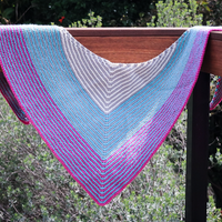 Rocket Pop Shawl PDF Easy Knitting Pattern