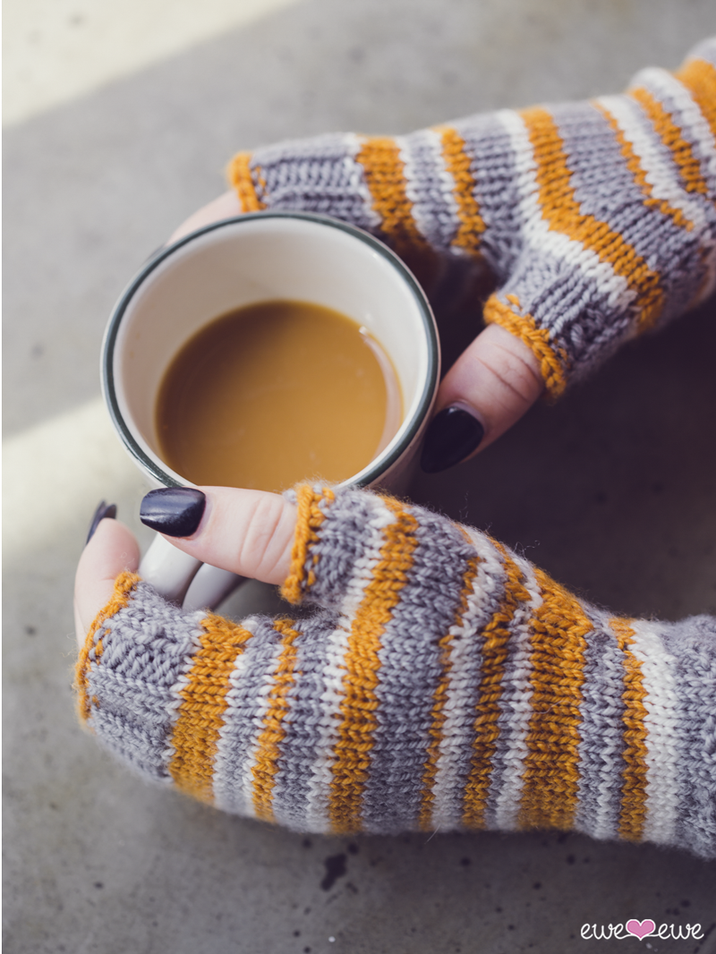 Pepperwood Mitts PDF Wrist Warmers Knitting Pattern