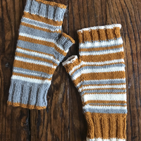 Pepperwood Mitts PDF Wrist Warmers Knitting Pattern