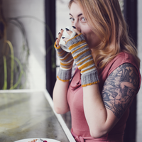 Pepperwood Mitts PDF Wrist Warmers Knitting Pattern