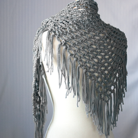 Groove Cruise FREE Crochet Shawl Pattern with Fringe PDF