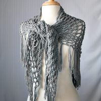 Groove Cruise FREE Crochet Shawl Pattern with Fringe PDF