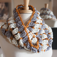 Reef & Sand PDF 2-in-1 Crochet Cowl and Infinity Scarf Pattern