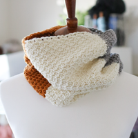 Simple Seed Tunisian Crochet PDF Cowl Pattern