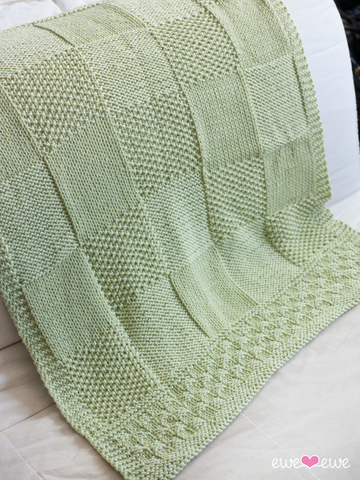 Charles + Chelsea PDF Blanket Knitting Pattern