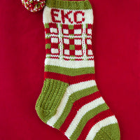 Dashing Through the Plaid PDF Christmas Stocking Knitting Pattern