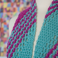 Blue Raspberry Jam PDF Scarf Knitting Pattern