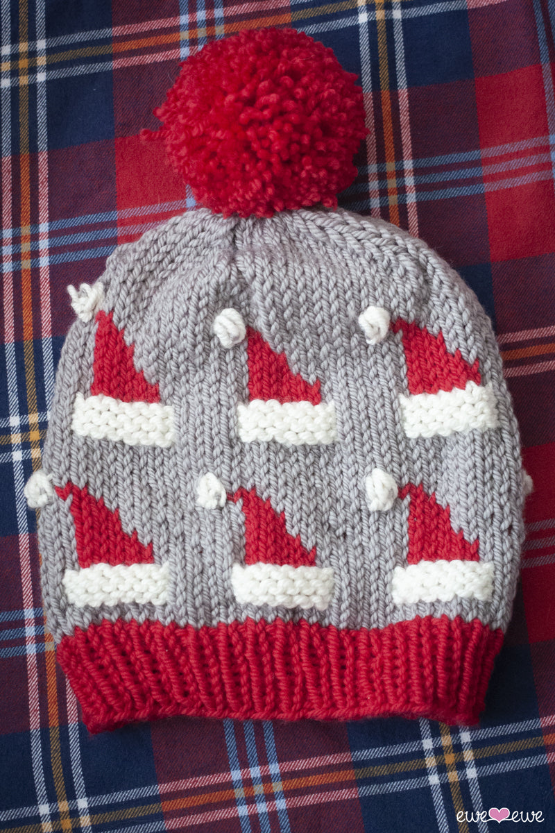 Dancing Santa Hats PDF Knitting Pattern