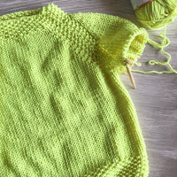 Pop Top Pullover PDF Sweater Knitting Pattern