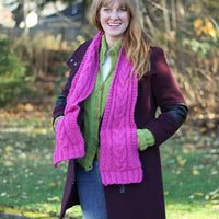 Pretty Pocket Scarf PDF Knitting Pattern