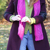 Pretty Pocket Scarf PDF Knitting Pattern