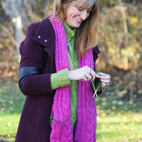 Pretty Pocket Scarf PDF Knitting Pattern