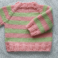 Sweet Dreaminess PDF Top-Down Raglan Baby Sweater Knitting Pattern