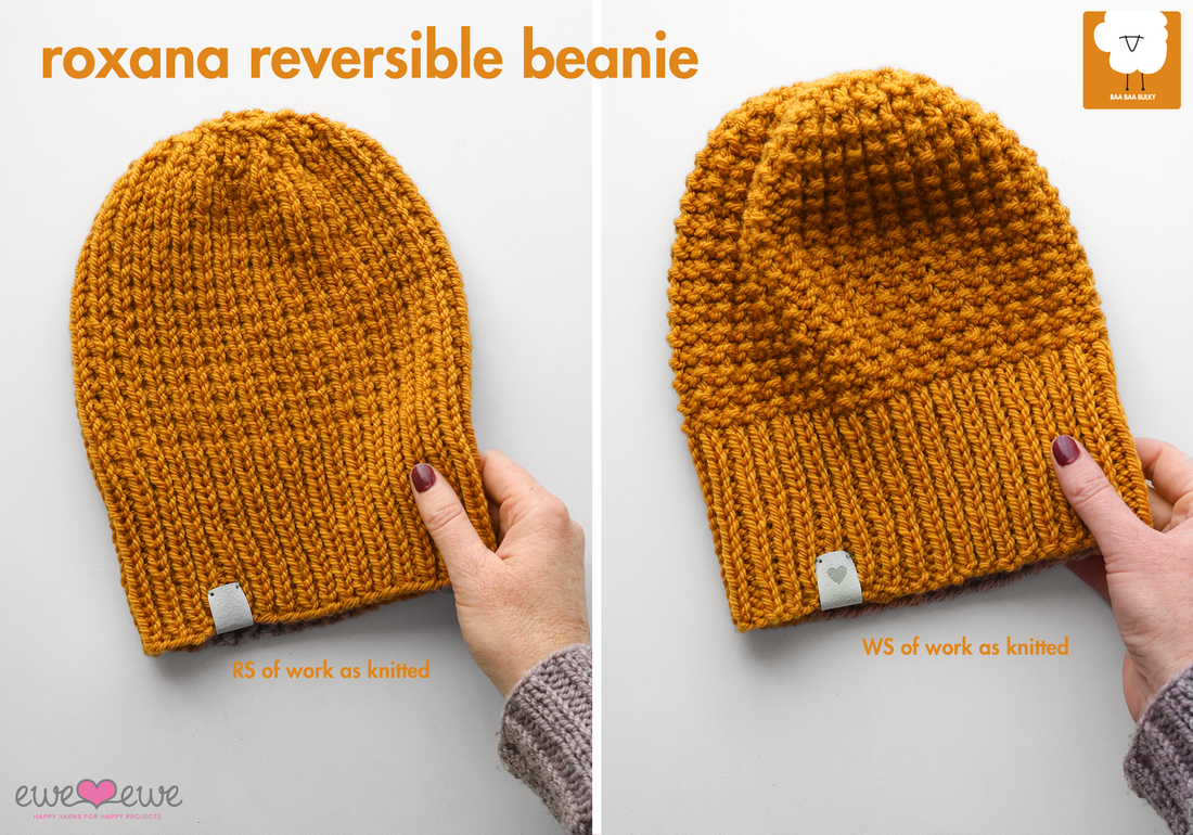 Reversible hat pattern hotsell