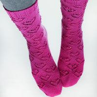 Ewe Heart Socks PDF Knitting Pattern