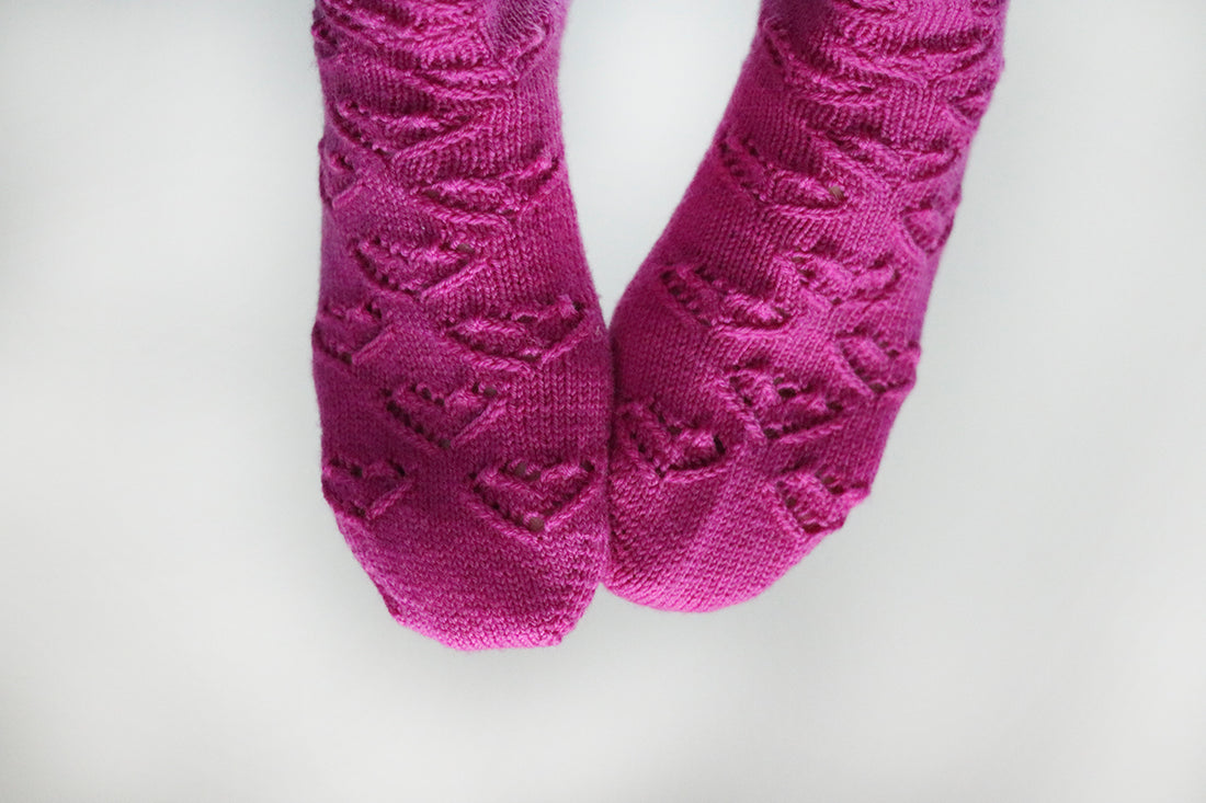 Ewe Heart Socks PDF Knitting Pattern