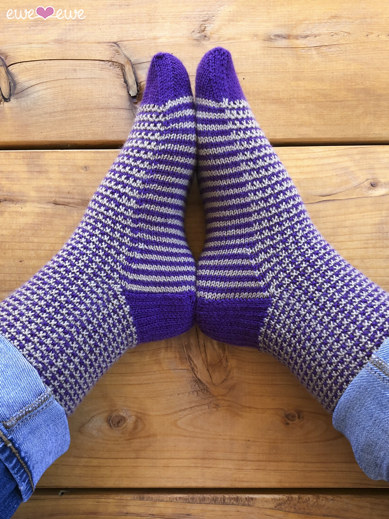 Stripe It To Me Socks PDF Knitting Pattern