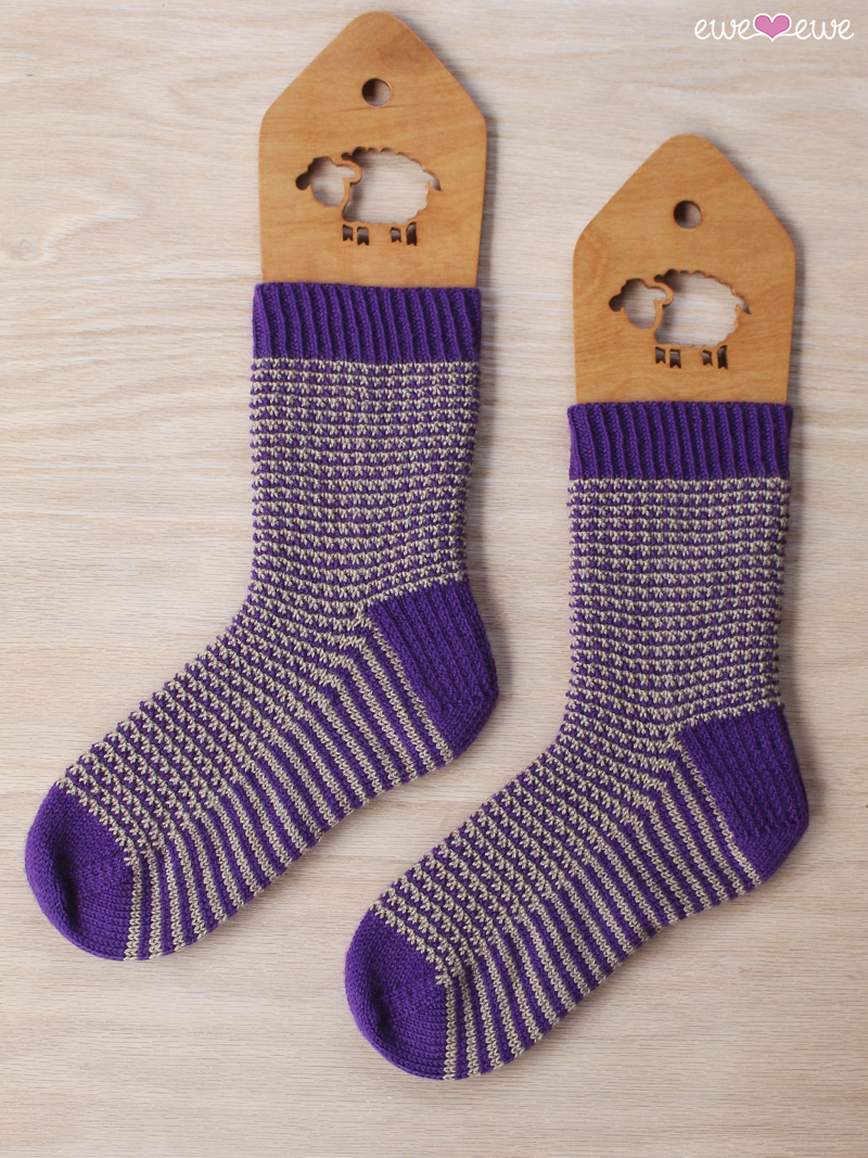 Stripe It To Me Socks PDF Knitting Pattern