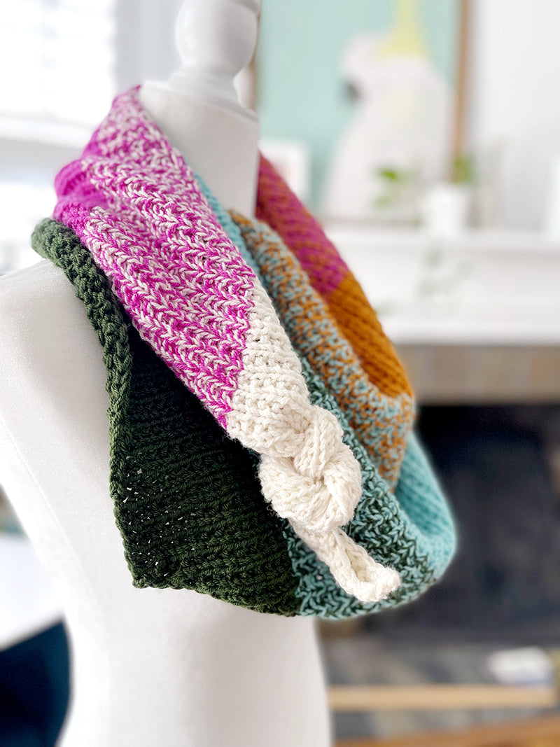 Fluffy Fusion Shawl FREE Knitting Pattern PDF