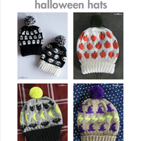 Halloween Hats PDF Knitting Pattern eBook