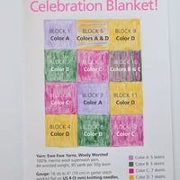 Celebration Blanket – Block 2: Sprouting Leaves FREE Knitting Pattern PDF