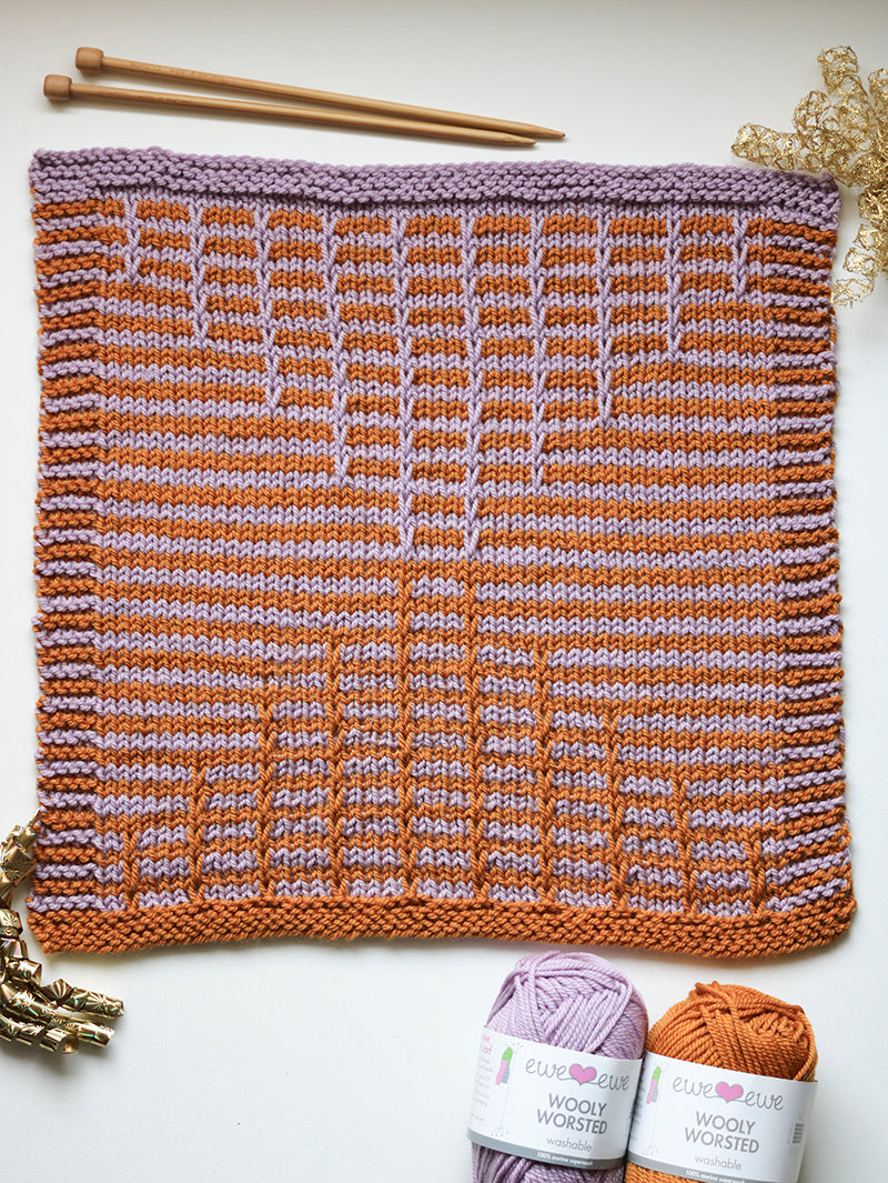 Celebration Blanket – Block 5: Connecting Ideas FREE Knitting Pattern PDF