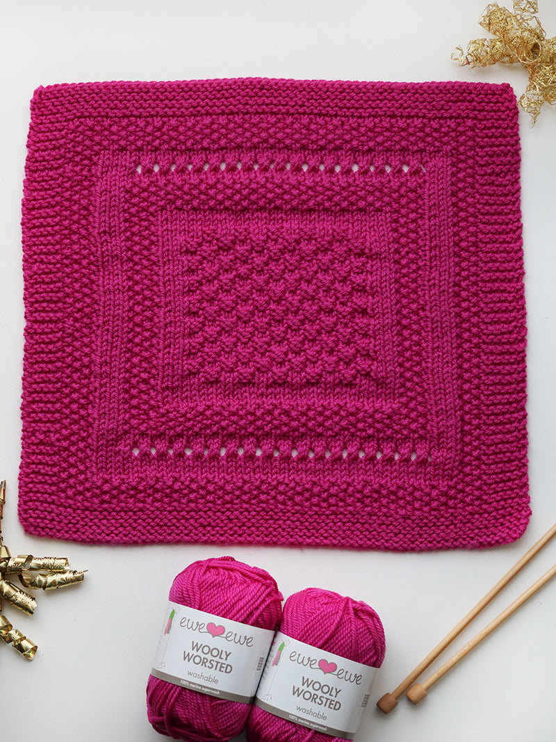 Celebration Blanket – Block 6: Sampling Stitches FREE Knitting Pattern PDF