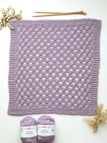 Celebration Blanket – Block 7: Growing Trellis FREE Knitting Pattern PDF