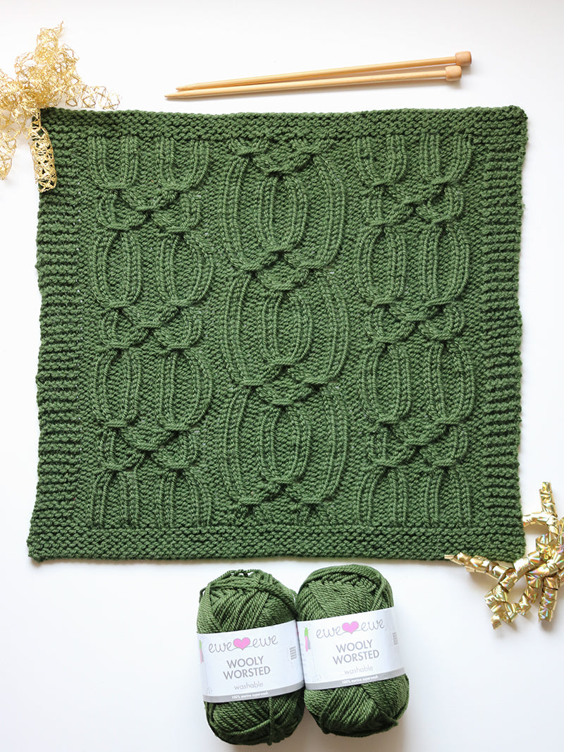 Celebration Blanket – Block 8: Smashing Smocking FREE Knitting Pattern PDF