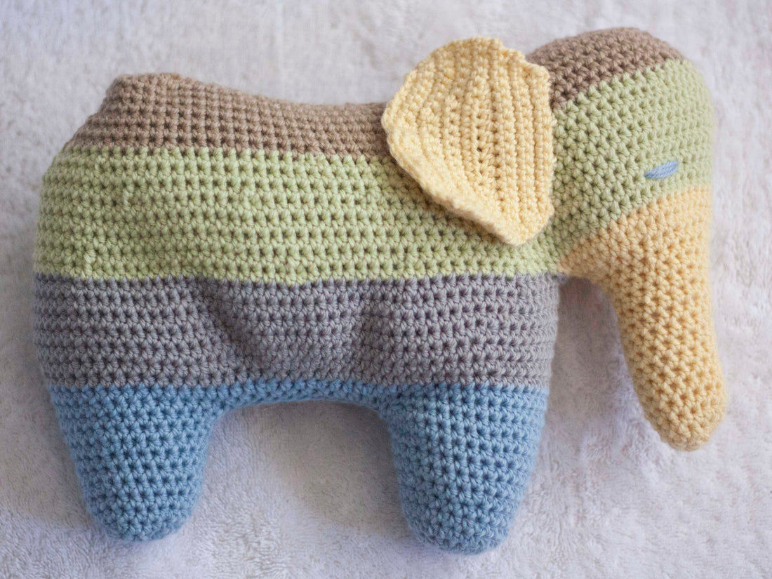 Patches the Elephant PDF Amigurumi Animal Crochet Pattern