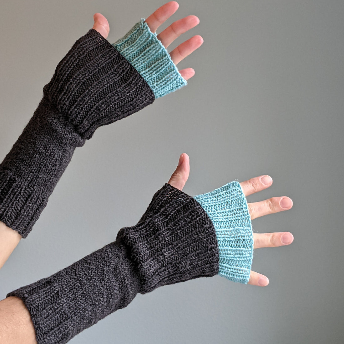 River Mitts PDF Fingerless Mitts Knitting Pattern