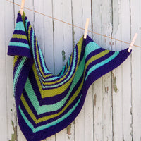 Saturday Stripes Shawl PDF Knitting Pattern
