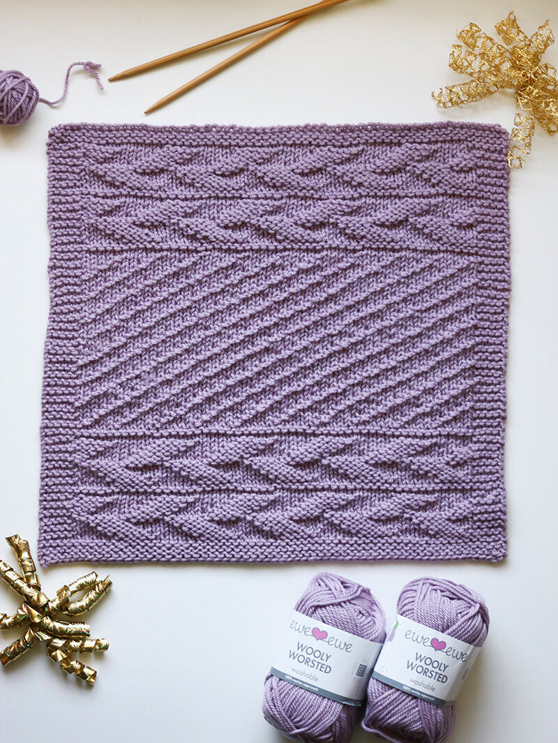 Celebration Blanket – Block 1: Flying High FREE Knitting Pattern PDF