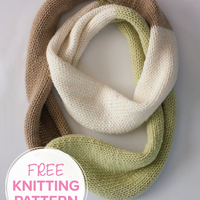 Compatto Cowl FREE Infinity Scarf PDF Knitting Pattern