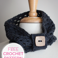 Dewey Decicowl FREE Crochet Button Cowl Pattern