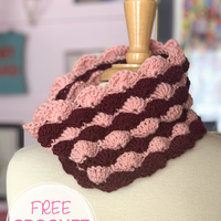 Don't Be Shellfish PDF Crochet Shell Stitch Cowl FREE Pattern