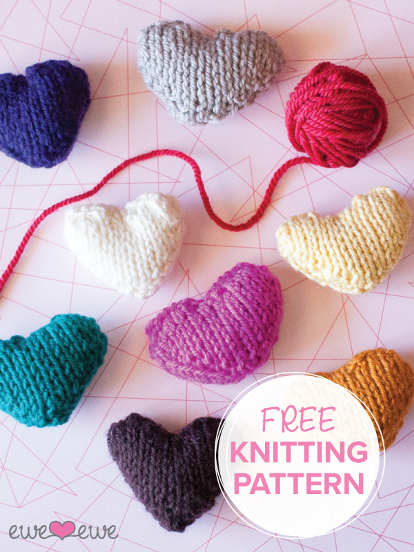 Ewe Ewe Heart Heart Free PDF Knitting Pattern