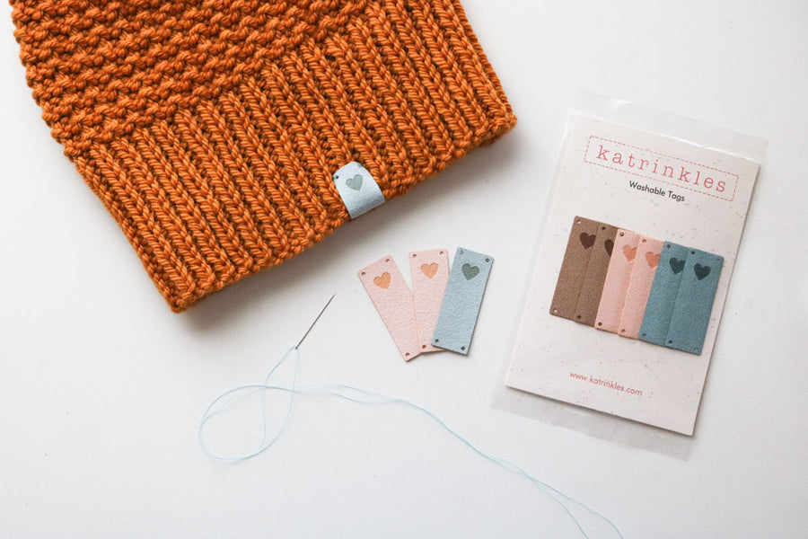 Heart Tags for Knitting and Crochet Projects