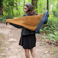 Sun Shawl PDF Worsted Weight Wrap Knitting Pattern