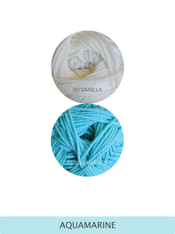 Peek A Blue Baby Blanket Yarn Kit