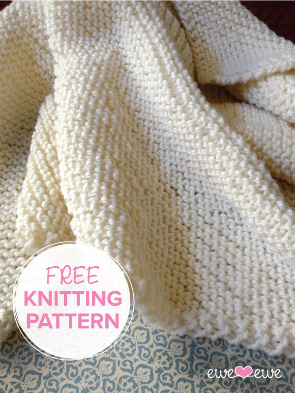 Serenity Baby Blanket FREE Knitting Pattern PDF